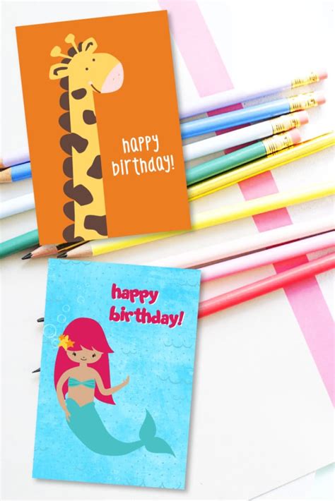 printable kids birthday cards ideas   home