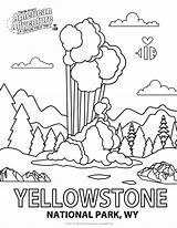 Yellowstone sketch template