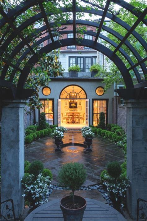 front courtyard images  pinterest haciendas balconies  country homes