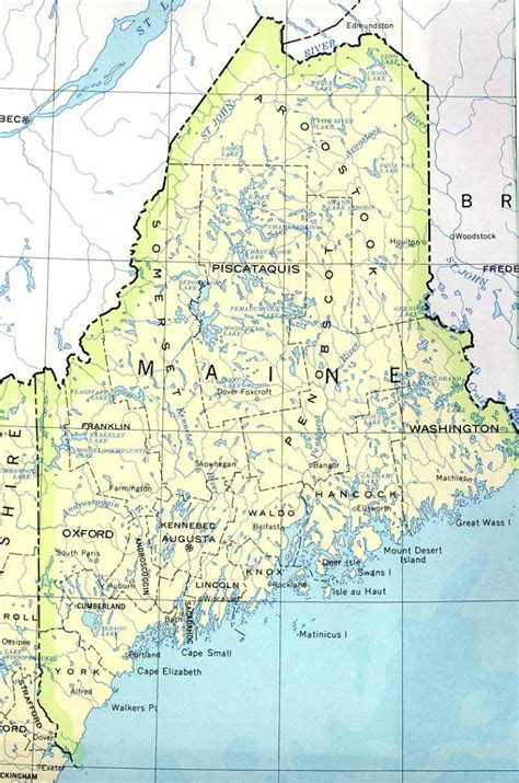 map  maine america maps map pictures