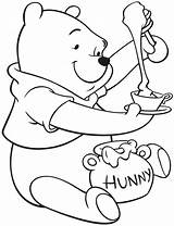 Pooh Winnie Ausmalbild Zeichnen sketch template