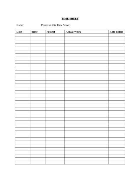 employee time sheet  template pdffiller