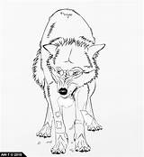Wolf Angry Lineart Wolves Drawing Fighting Coloring Drawings Pages Sketches Deviantart Anime Sketch Getdrawings Template sketch template