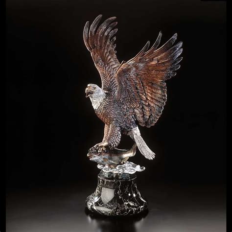Over The Rainbow Eagle Sculpture By Kitty Cantrell Starlite Originals