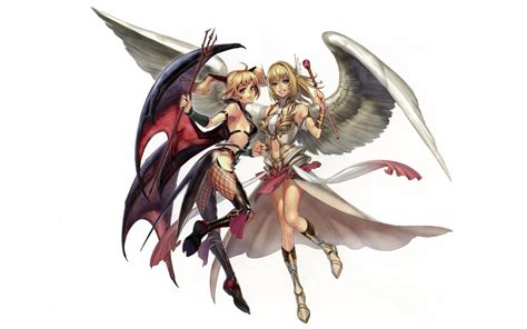 Wallpaper Illustration Anime Girls Wings Original