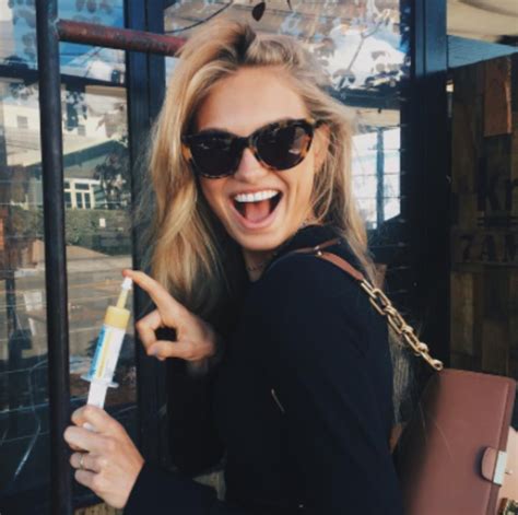 romee strijd in the laura marble cat eye sunglasses from