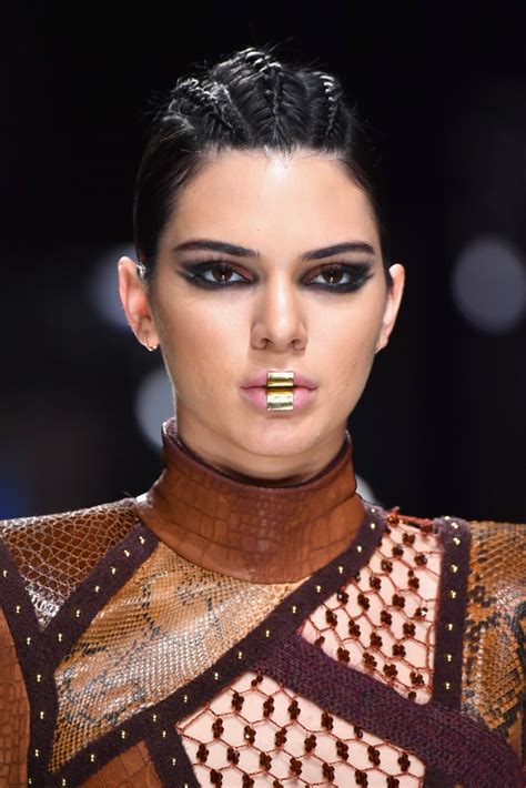 Kendall Jenner Walking The Runway At The Balmain F W 2017 Show During