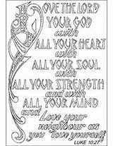 Coloring Pages Bible Psalm Scripture God Lord Sheets Verse Printable Colouring Kids Church Heart Adult Google Printables Clip Oct Key sketch template