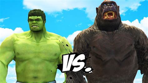 Hulk Vs King Kong Epic Battle Youtube