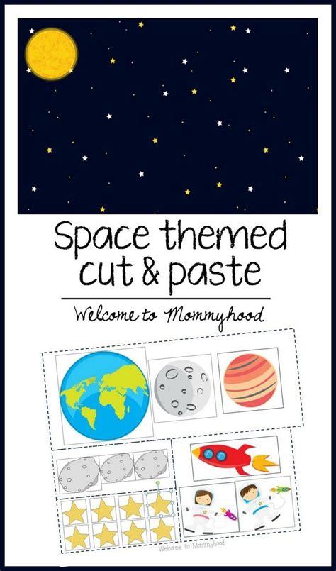 space preschool printables  makeflowchartcom