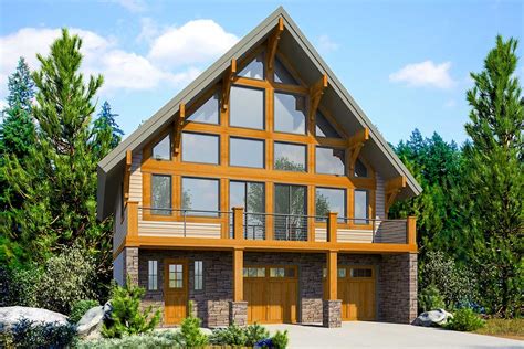 modern chalet   front view lot jd architectural designs house plans