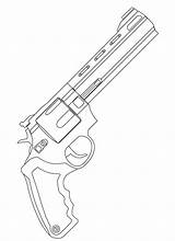 Minigun Revolver sketch template
