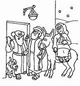 Coloring Mary Joseph Pages Donkey Room Bethlehem Basketball Court Fro Waiting While Looking Printable Courtroom Getcolorings Near Color Getdrawings Template sketch template