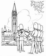 Coloring Pages Canada British Guard Parliament Sheets Redcoat Changing Soldiers Ottawa Building Kids Leave Honkingdonkey Family Comments sketch template