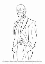Lex Luthor Drawing Draw Step Dc Comics Comic Characters Drawingtutorials101 Tutorial sketch template