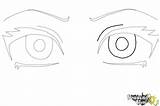 Eyes Anime Step Draw Coloring Pages Eye Manga Drawingnow Template Steps sketch template