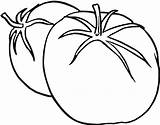 Tomato Drawing Coloring Vegetable Pages Getdrawings sketch template