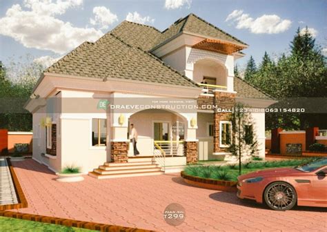 bedroom bungalow  penthouse plan preview nigerian house plans