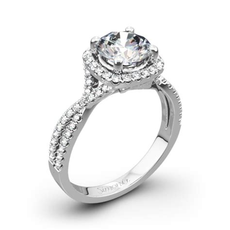 Simon G Nr468 Passion Halo Diamond Engagement Ring