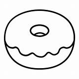 Donut Donuts Doughnut Kolorowanka Druku Kreme Krispy Pusheen Doughnuts Malowankę Wydrukuj sketch template