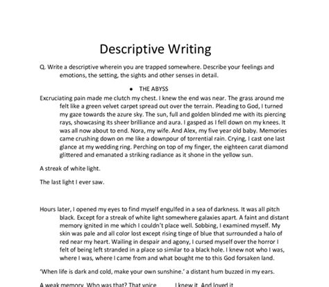 descriptive essay describing  person   descriptive essay