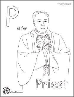 priest catholic kids coloring pages pinterest priest catholic