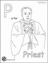 Priest Coloring Catholic Kids Pages Maximilian Patterns Activities Religious Education Getdrawings Getcolorings sketch template