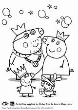 Peppa Pig Colouring Pages Printable Coloring Family Friends Sketch Printables Sheet Color Print Huge Plus Getdrawings Getcolorings Kids Inspiration Cute sketch template