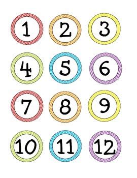 chevron number labels small  julie wilks tpt