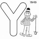 Yo Coloring Yoing Bert Pages Activity sketch template