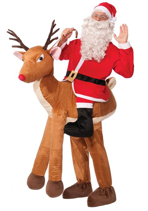 adult santa claus ride a reindeer costume 69 99 the