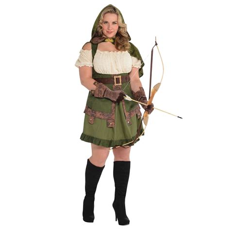 ladies medieval elf elven archer robin hood maid marion pan fancy dress