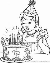 Birthday Coloring Pages Kids Party Cake Printable Parties Lots Young Fun Honkingdonkey Foster Friendship Interaction Social Girl sketch template