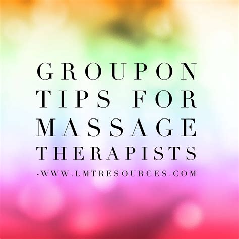 groupon tips for massage therapists massage professional massage