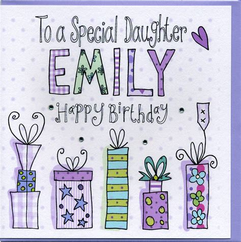 personalised daughter birthday card  claire sowden design