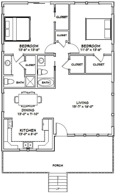 bedroom  bath house plans home inspiration