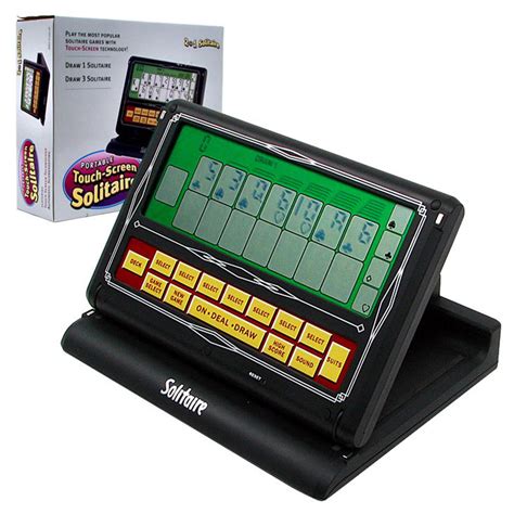 trademark portable video solitaire touch screen    game