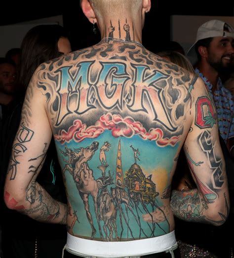 Machine Gun Kelly S Tattoos How Many Does The Artist Have And Meaning