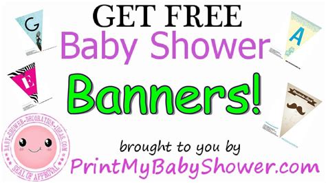 baby shower printables youtube