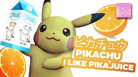 New Pikachu I Like Pikajuice Song Parody 2017 Youtube