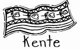 Kente Kwanzaa sketch template