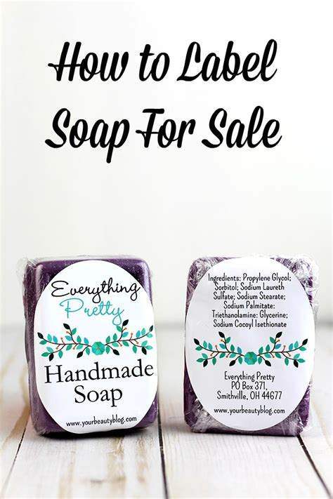 label soap  sale  pretty