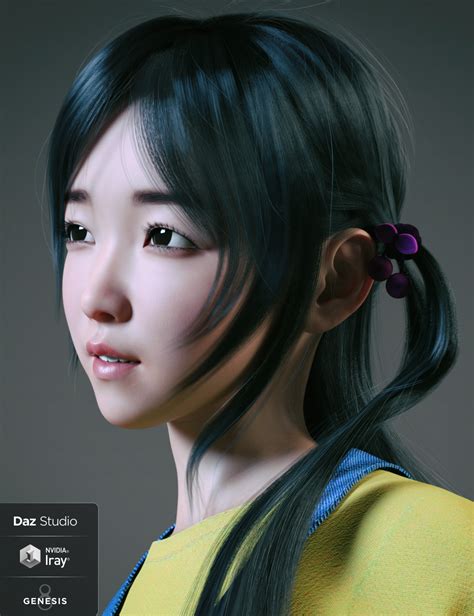 hashimoto character and hair for genesis 8 female 3d models and 3d