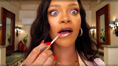 rihanna s vogue makeup routine video teases new fenty beauty products