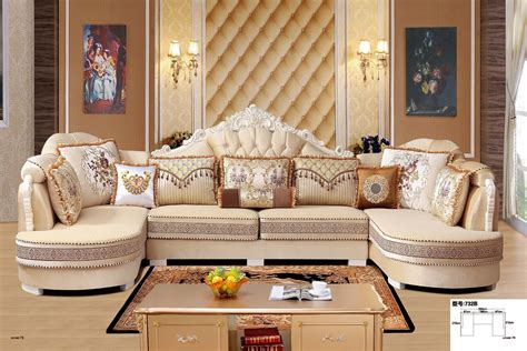 modern living room fabric sofa  shape sectional soft comfortable sofa set living room
