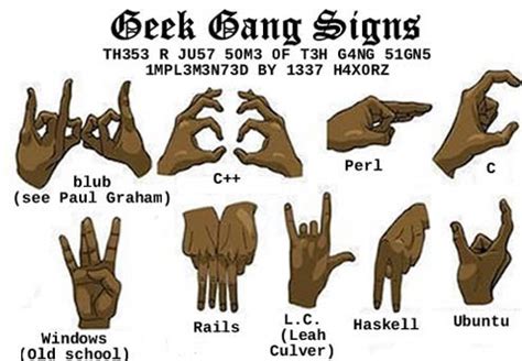 geek gang signs    shot  compton