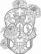 Coloring Skull Sugar Pages Advanced Dead Skulls Kidspressmagazine Adult Adults Colouring Printable Flowers Now High Muertos Dia Los Choose Board sketch template