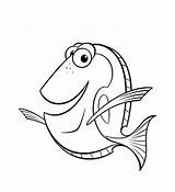 Nemo Dory Coloring Pages Finding Happy sketch template