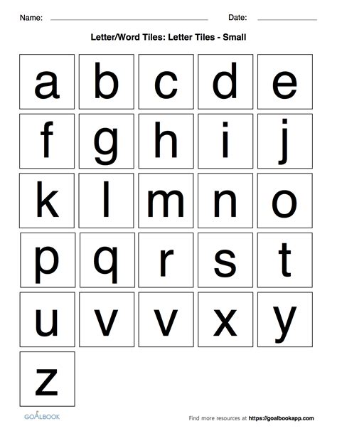 printable lowercase alphabet letter tiles printable word searches