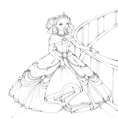 fancy dress pages coloring pages